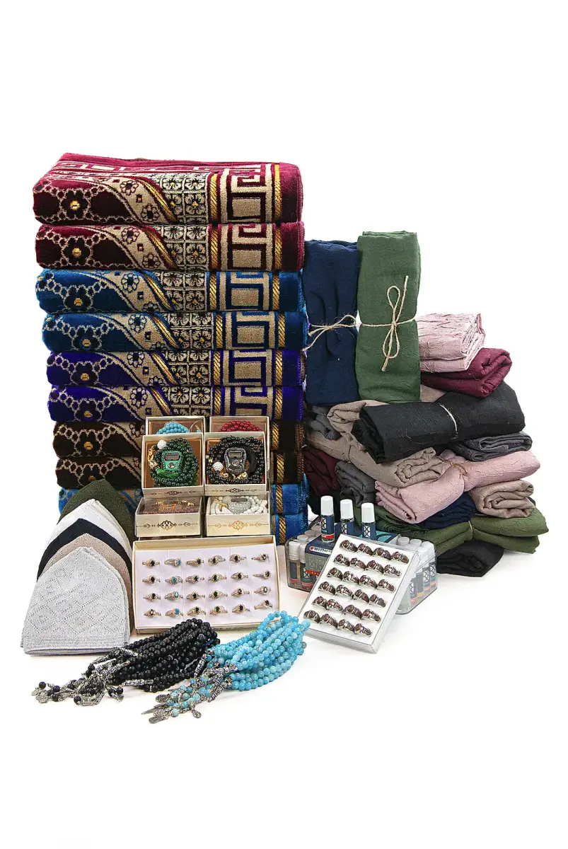 20 Kişilik Hac ve Umre Hediyelik Dodya Kadife Seccade Seti – Deluks - 4