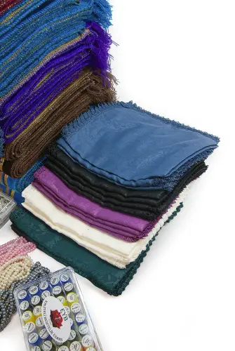 20 Kişilik Hac ve Umre Hediyelik Dodya Kadife Seccade Seti – Premium 2 - 4