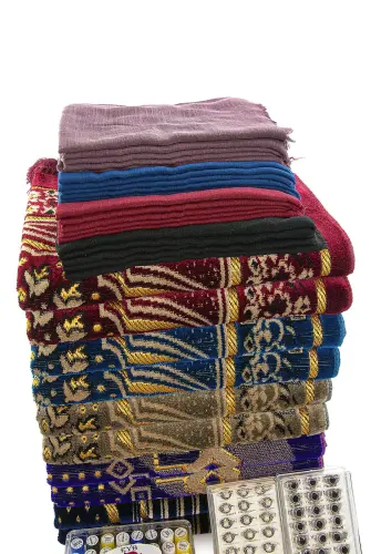 20 Kişilik Hac ve Umre Hediyelik Kadife Seccade Seti – Delüks - 4