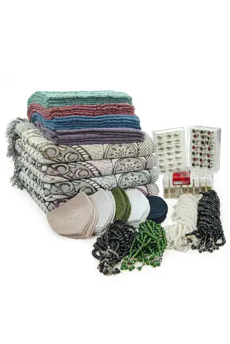 20 Kişilik Hac ve Umre Hediyelik Seccade Seti – Ekonomik (EYP) - 1