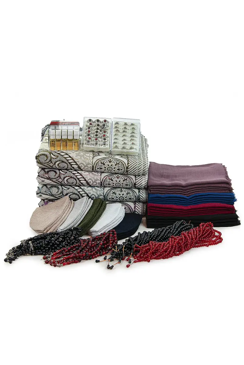 20 Kişilik Hac ve Umre Hediyelik Seccade Seti – Lüks (HCB) - 2
