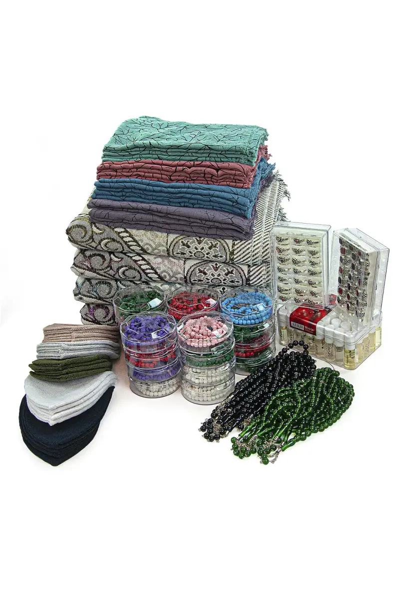 20 Kişilik Hac ve Umre Hediyelik Seccade Seti – Lüks (HDY) - 2