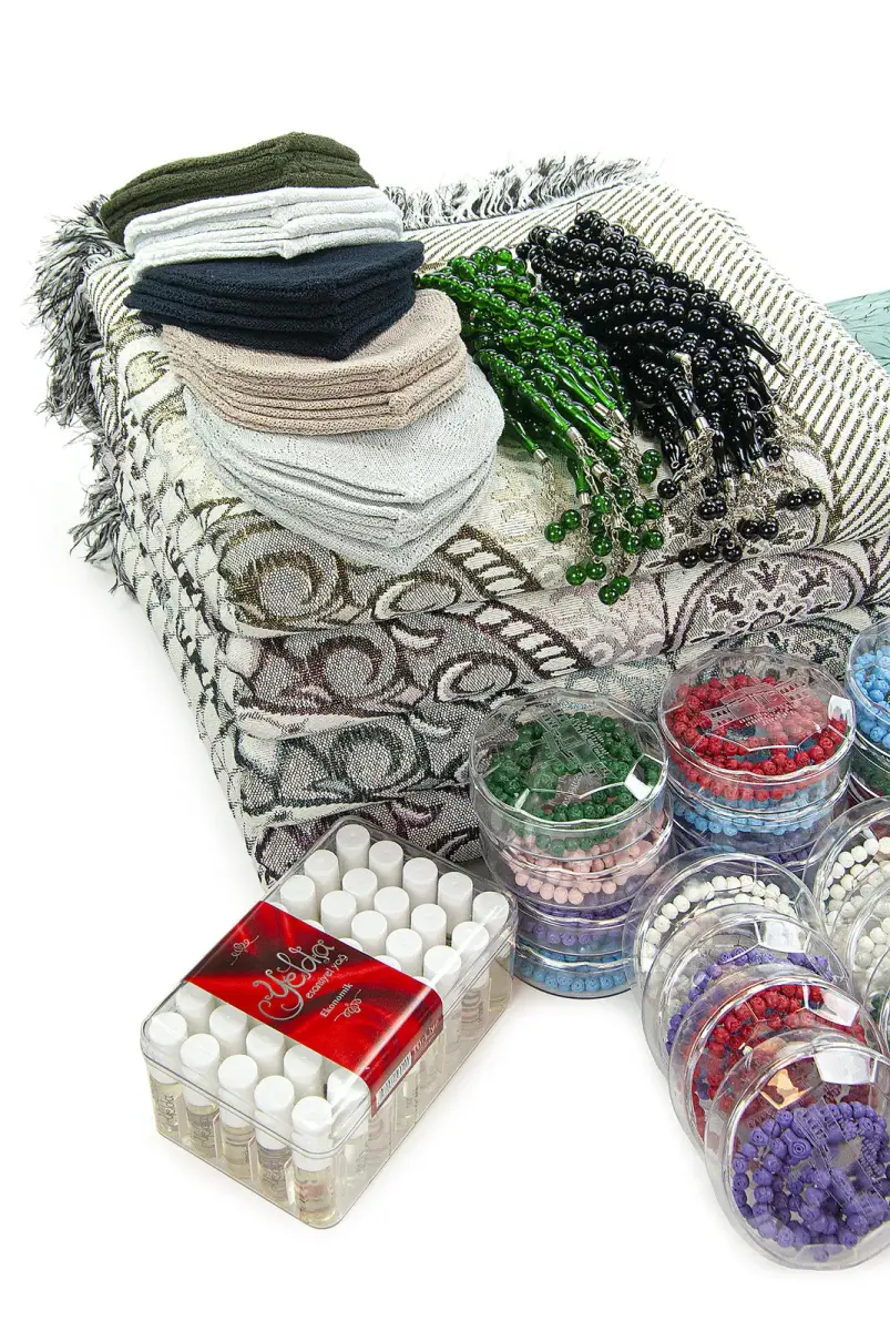 20 Kişilik Hac ve Umre Hediyelik Seccade Seti – Lüks (HDY) - 3