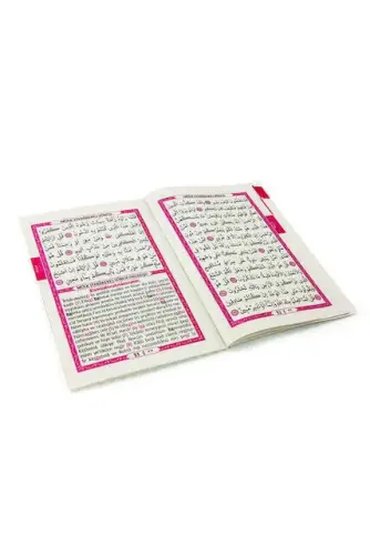20 PCS - Book of Yasin - Pocket Size - 64 Pages - With Name Tag - Candy - With Cardboard Bag - Pink Color - Mevlid Gift - ihvanonline (1)