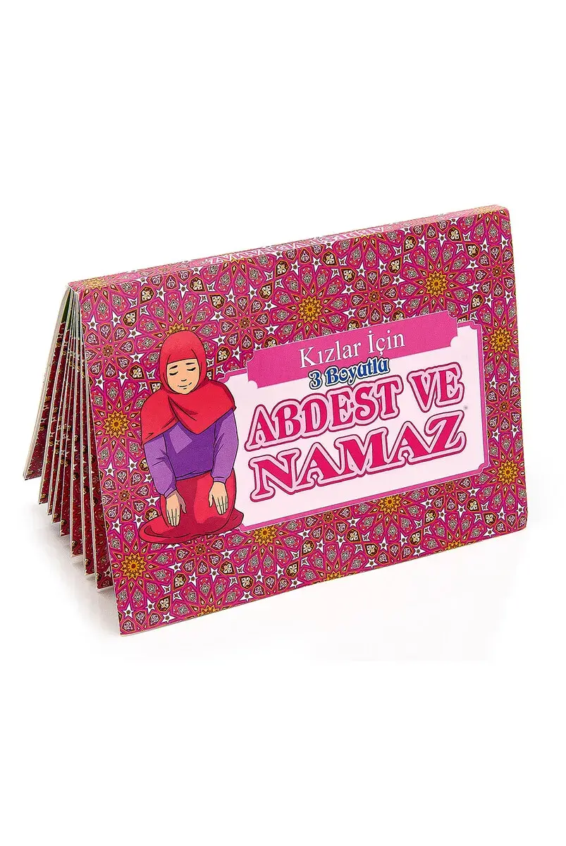 3 Boyutlu Abdest ve Namaz Kartelası Kız - 1
