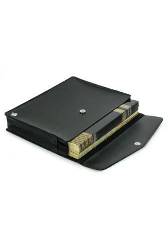 30 Cüz Suni Deri Çantalı Cami Boy Kuranı Kerim - Siyah - 3