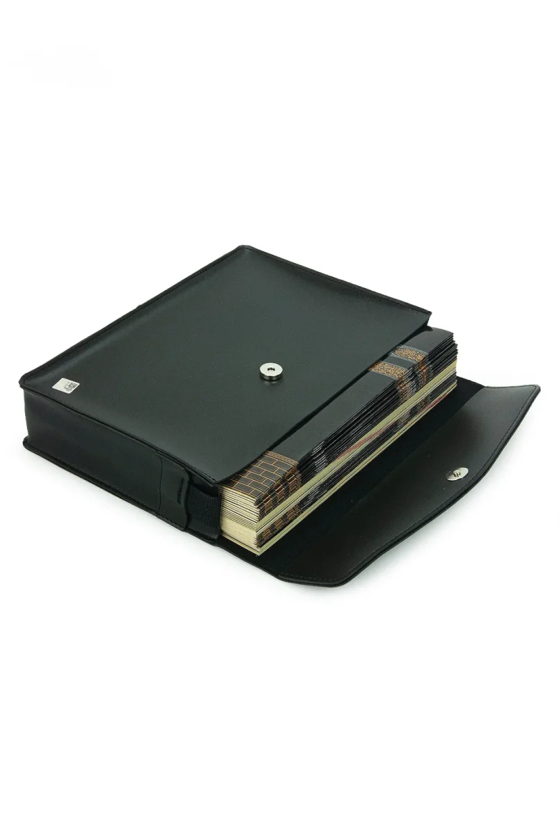 30 Cüz Suni Deri Çantalı Rahle Boy Kuranı Kerim - Siyah - 3