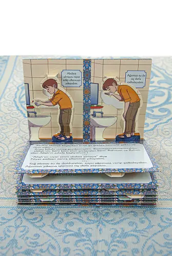 3D Prayer Preparation Yasin and Prayer Rug Set for My Son - Blue - 6