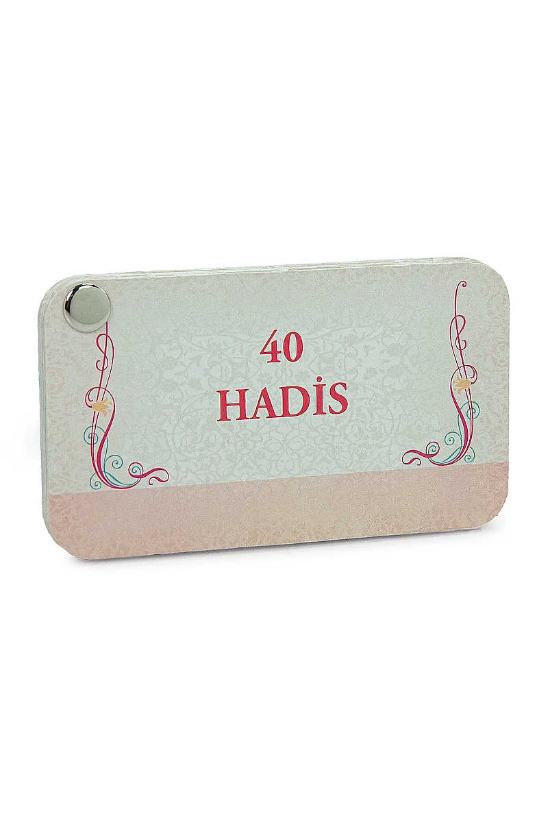 40 Hadis Kart Seti – Cep Boy Metal Halkalı Hadis Kartları - 3