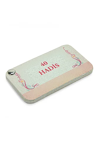 40 Hadis Kart Seti – Cep Boy Metal Halkalı Hadis Kartları - 1