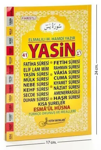 41 Yasin Kitabı - Orta Boy - 128 Sayfa - Fetih Yayınları - Mevlid Hediyeliği - 1