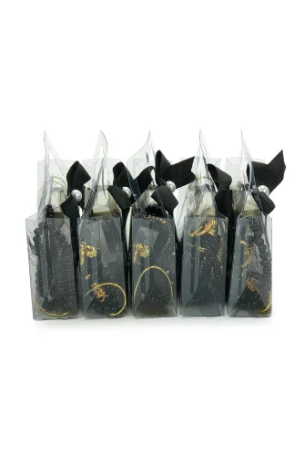 5 Adet Çantalı Mevlüt Hediyelik - Zikirmatik Tesbih Mini Kuranı Kerim Seti - Siyah - 5