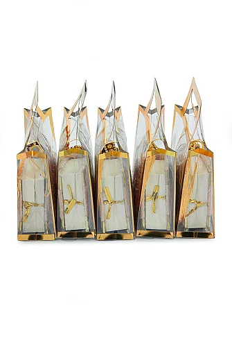 5 Adet Çantalı Mevlüt Hediyelik - Zikirmatik Tesbih Mini Kuranı Kerim Seti - Gold - 4