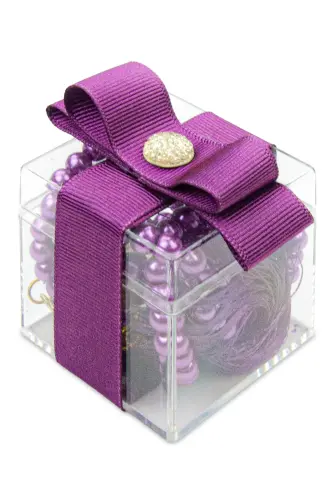 5 Adet Hediyelik Dekoratif Mika Kutulu 99 lu İnci Tesbih - Mor - ihvanonline (1)