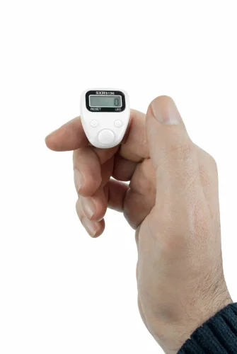 5 Adet Işıklı Parmak Zikirmatik Yüzük - LED Aydınlatmalı Dijital Sayaç 5li Ekonomik Set - Beyaz - ihvanonline (1)