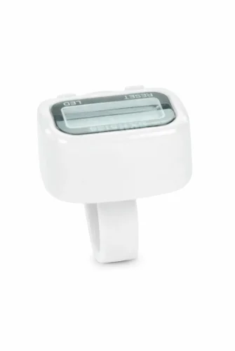 5 Adet Işıklı Parmak Zikirmatik Yüzük - LED Aydınlatmalı Dijital Sayaç 5li Ekonomik Set - Beyaz - 7