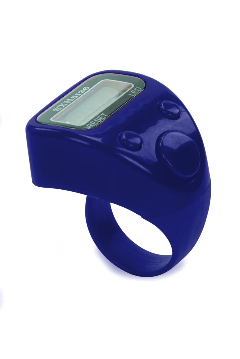 5 Adet Işıklı Parmak Zikirmatik Yüzük - LED Aydınlatmalı Dijital Sayaç 5li Ekonomik Set - Lacivet - 4