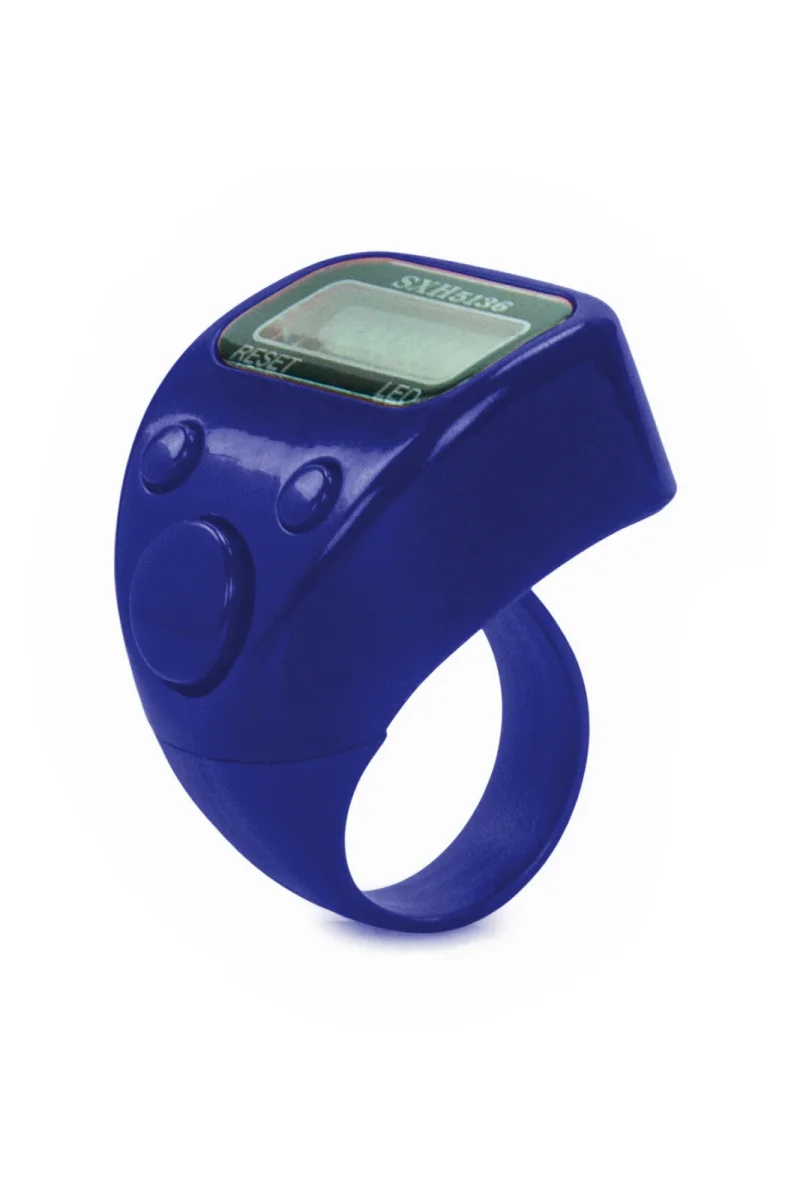 5 Adet Işıklı Parmak Zikirmatik Yüzük - LED Aydınlatmalı Dijital Sayaç 5li Ekonomik Set - Lacivet - 6