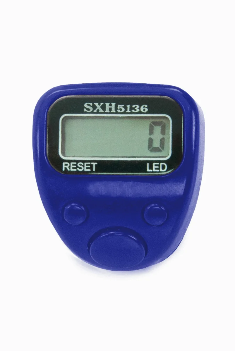 5 Adet Işıklı Parmak Zikirmatik Yüzük - LED Aydınlatmalı Dijital Sayaç 5li Ekonomik Set - Lacivet - 7