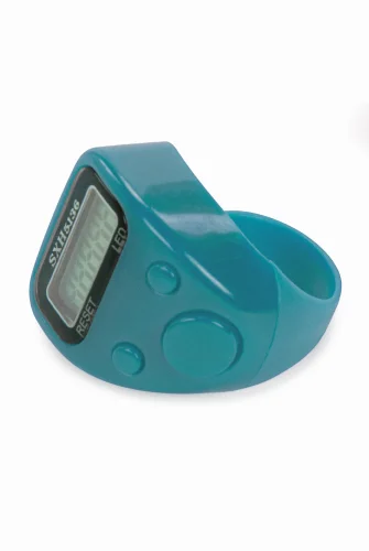 5 Adet Işıklı Parmak Zikirmatik Yüzük - LED Aydınlatmalı Dijital Sayaç 5li Ekonomik Set - Mavi - 10