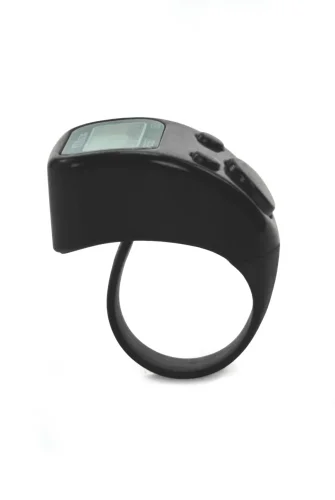 5 Adet Işıklı Parmak Zikirmatik Yüzük - LED Aydınlatmalı Dijital Sayaç 5li Ekonomik Set - Siyah - 6