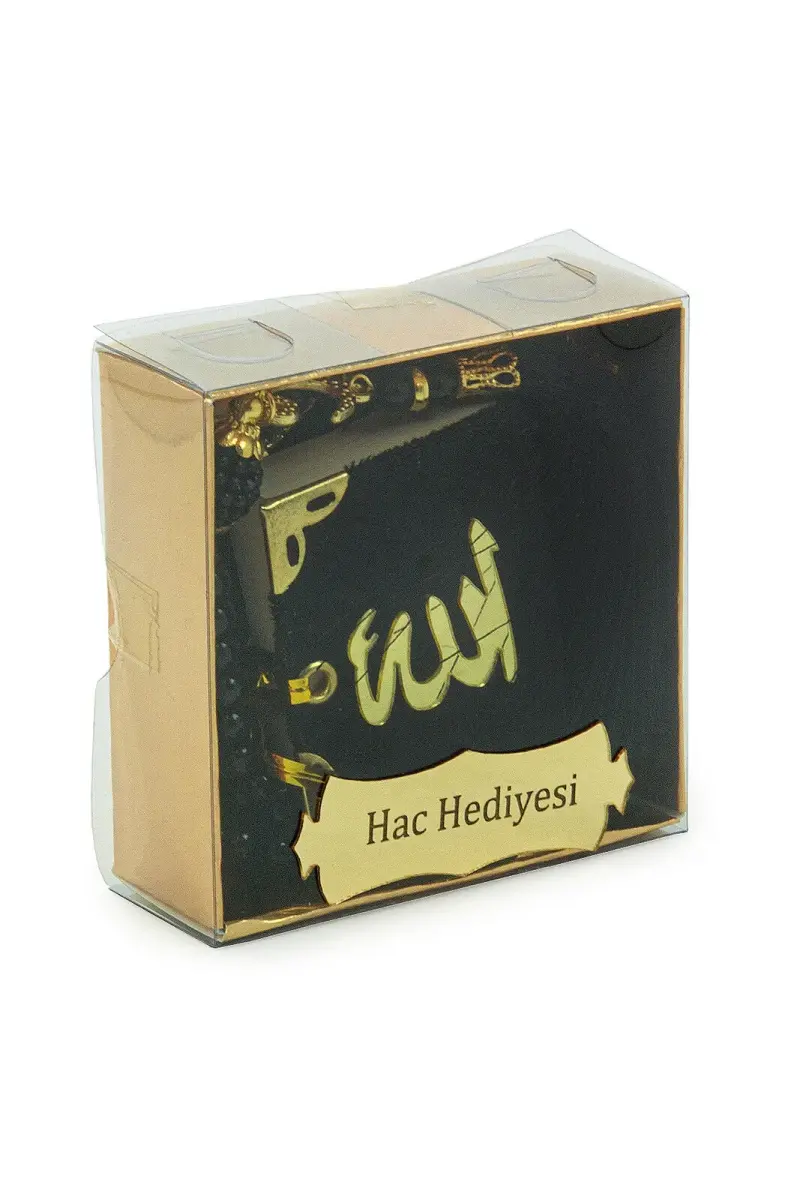 5 Adet İsme Özel Kutulu İnci Tesbihli Taşlı Zikirmatik Mevlüt Hediyesi Siyah - 2