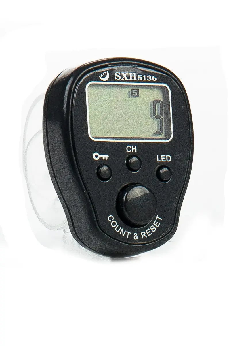 5 Hafızalı Işıklı ve Kilitli Zikirmatik - Siyah - 1