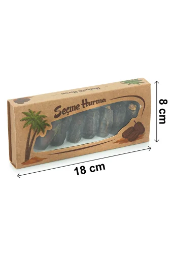 5 li Paket Hediyelik Özel Kutulu Hurma, İftarlık İkramlık Medine Mebrum Hurması - 4