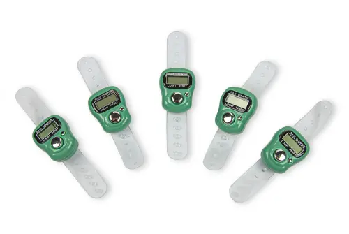 5 Pieces Digital Chanting Counter Prayer Beads Green - ihvanonline (1)