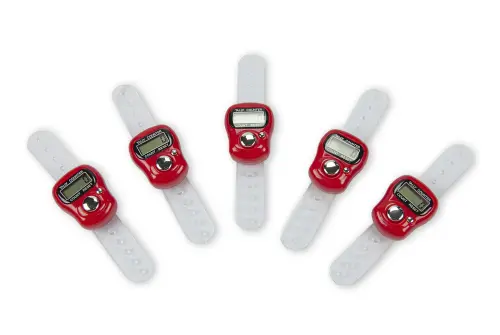 5 Pieces Digital Chanting Counter Rosary Red - ihvanonline (1)