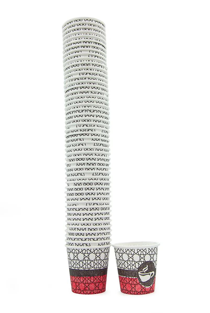 50'li Paket Zemzem Suyu Karton Bardağı - 5 cm x 4.8 cm Pratik & Hijyenik Tek Kullanımlık İkram Bardağı - 3