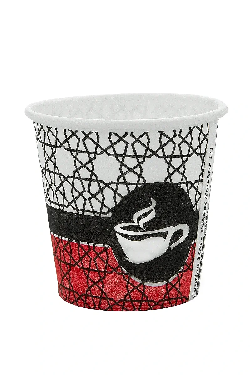 50'li Paket Zemzem Suyu Karton Bardağı - 5 cm x 4.8 cm Pratik & Hijyenik Tek Kullanımlık İkram Bardağı - 7