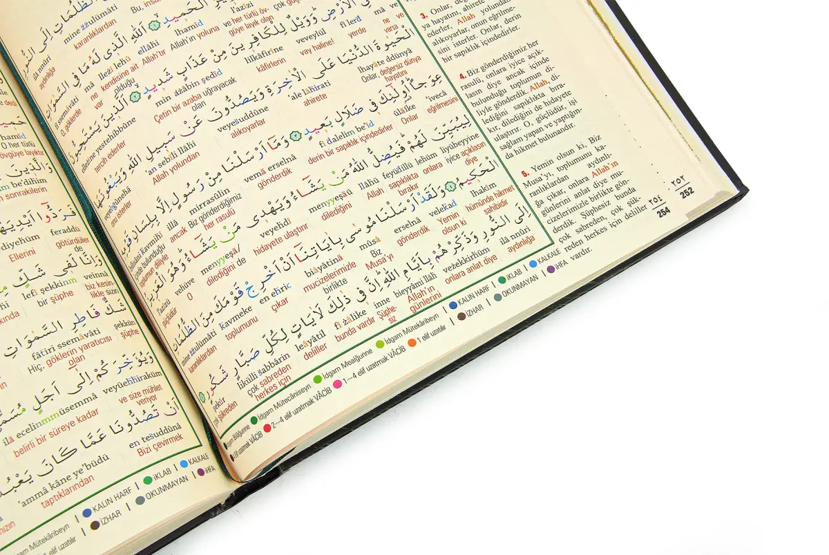 7 Özellikli Kuranı Kerim ve Yüce Meali - Tecvidli, Satır Arası, Türkçe Okunuş - Cami Boy - 5