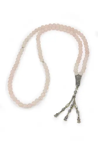 99lu Krem Doğal Ay Taşı Tesbih - ihvanonline (1)