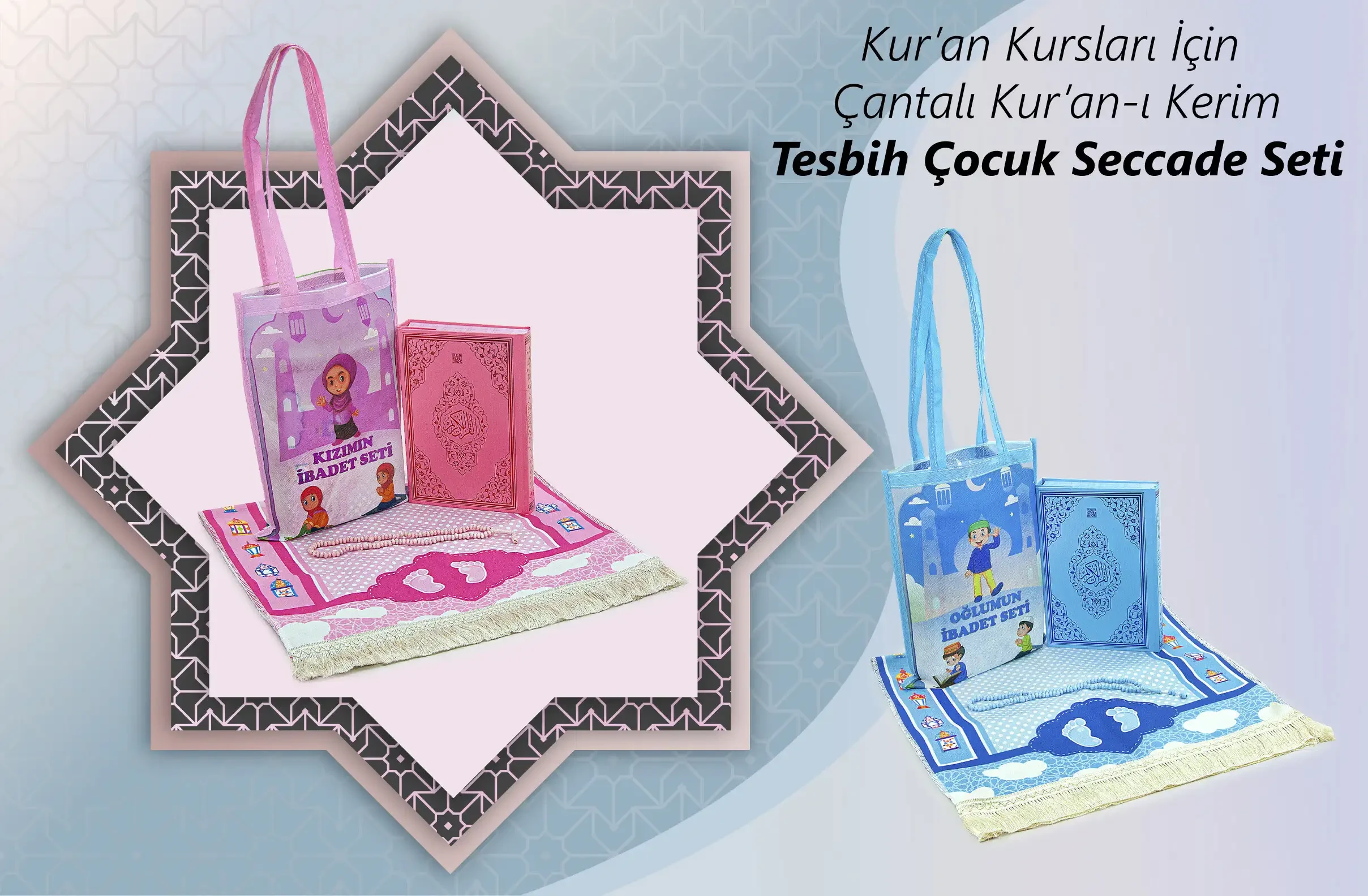 Kuran Kursları İçin Çantalı Set