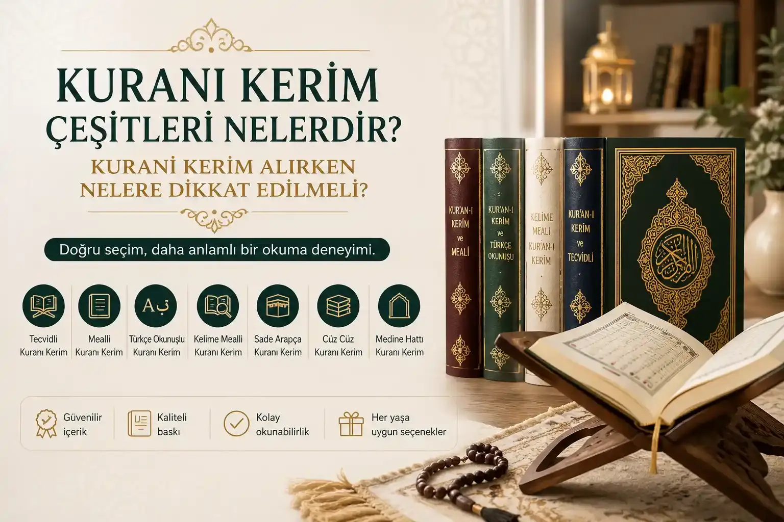 Kuranı Kerim Çeşitleri Nelerdir?