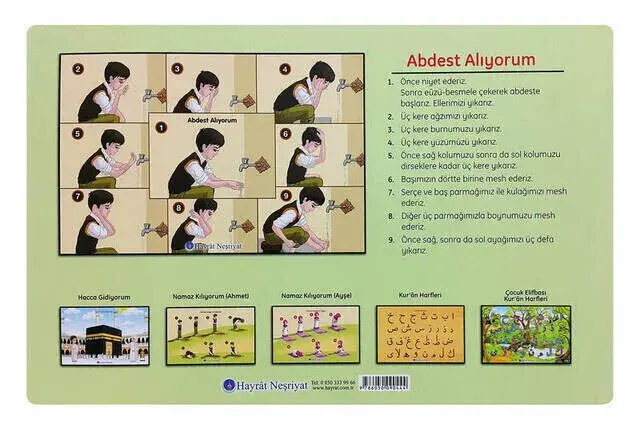 Abdest Alıyorum Yapboz-1126 - 2
