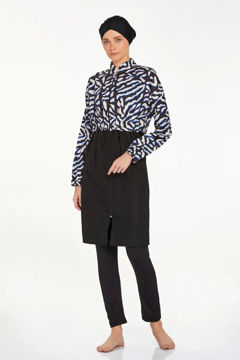 Adasea 1403 Crop Detaylı Tam Kapalı Tesettür Mayo - 2