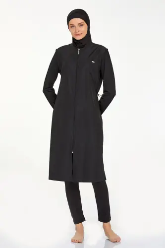 Adasea Büyük Beden Tam Kapalı Tesettür Mayo 1250-24 Siyah - Adasea (1)