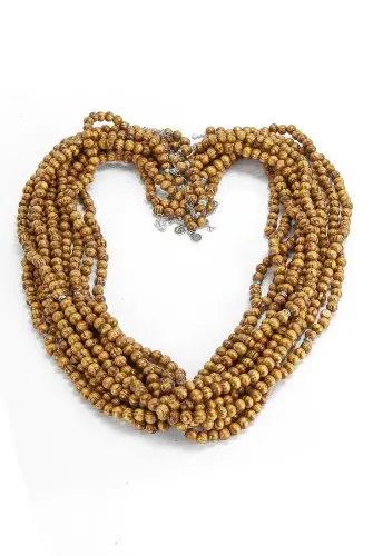 Ahşap Hac Umre Hediyelik Tesbih 99'lu - 8 mm (10 Adet) - ihvanonline (1)