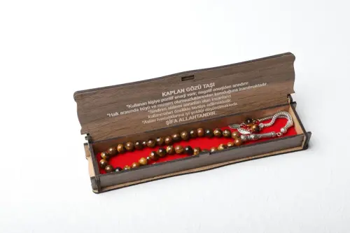 Ahşap Kutulu Kaplangözü Taşı Tesbih - ihvanonline (1)