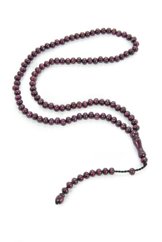 Mor Ahşap Tesbih – 100’lu Doğal Ahşap Zikir(Vird) Tesbihi Şık Tasarım - ihvanonline (1)