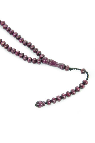 Mor Ahşap Tesbih – 100’lu Doğal Ahşap Zikir(Vird) Tesbihi Şık Tasarım - 4