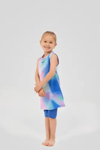 Alfasa Desenli Sıfır Kol Çocuk Mayo 24102-25 Çivit Mavisi - Alfasa (1)