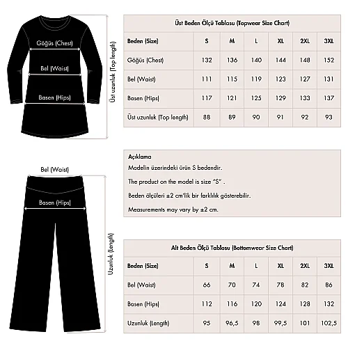 Alfasa Lian Kıl Biye Detaylı Tam Kapalı Tesettür Mayo 25289-26 - Lacivert - 6