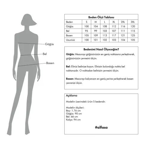 Alfasa Önü Zebra Desenli Kadın Tam Kapalı Tesettür Mayo 23691 Siyah - 6