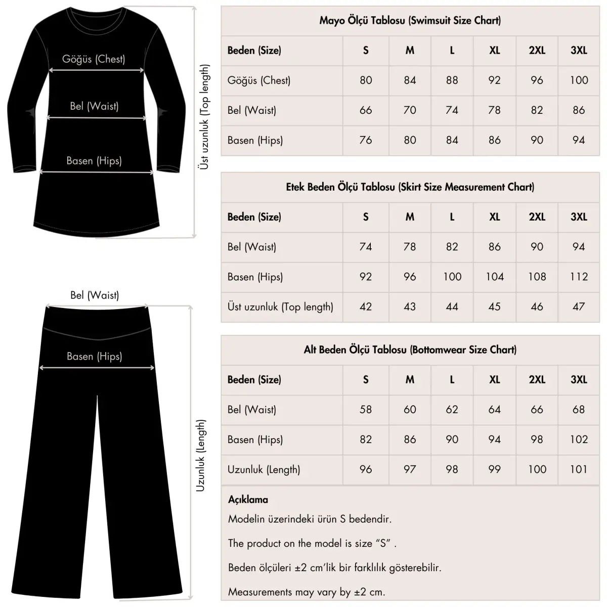 Alfasa Şapkalı Anvelop Etek Detaylı Tam Kapalı Tesettür Mayo 26670-26 Siyah - 12