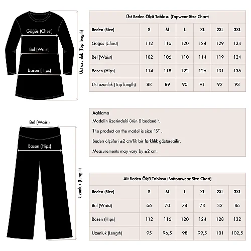 Alfasa Vanilya Desenli Tam Kapalı Tesettür Mayo 25290-26 - Petrol - 9