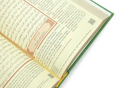 Almanca Mealli Hafız Boy Kuran - Yeşil - 5
