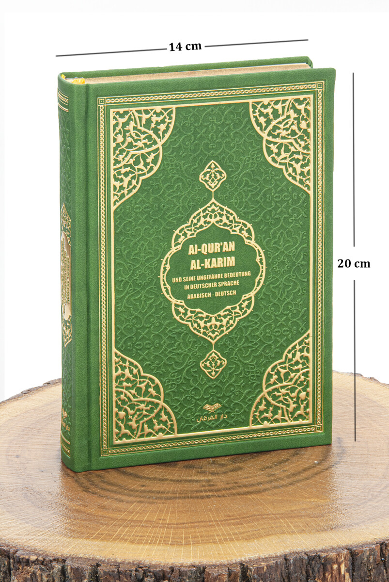 Almanca Mealli Hafız Boy Kuran - Yeşil - 3